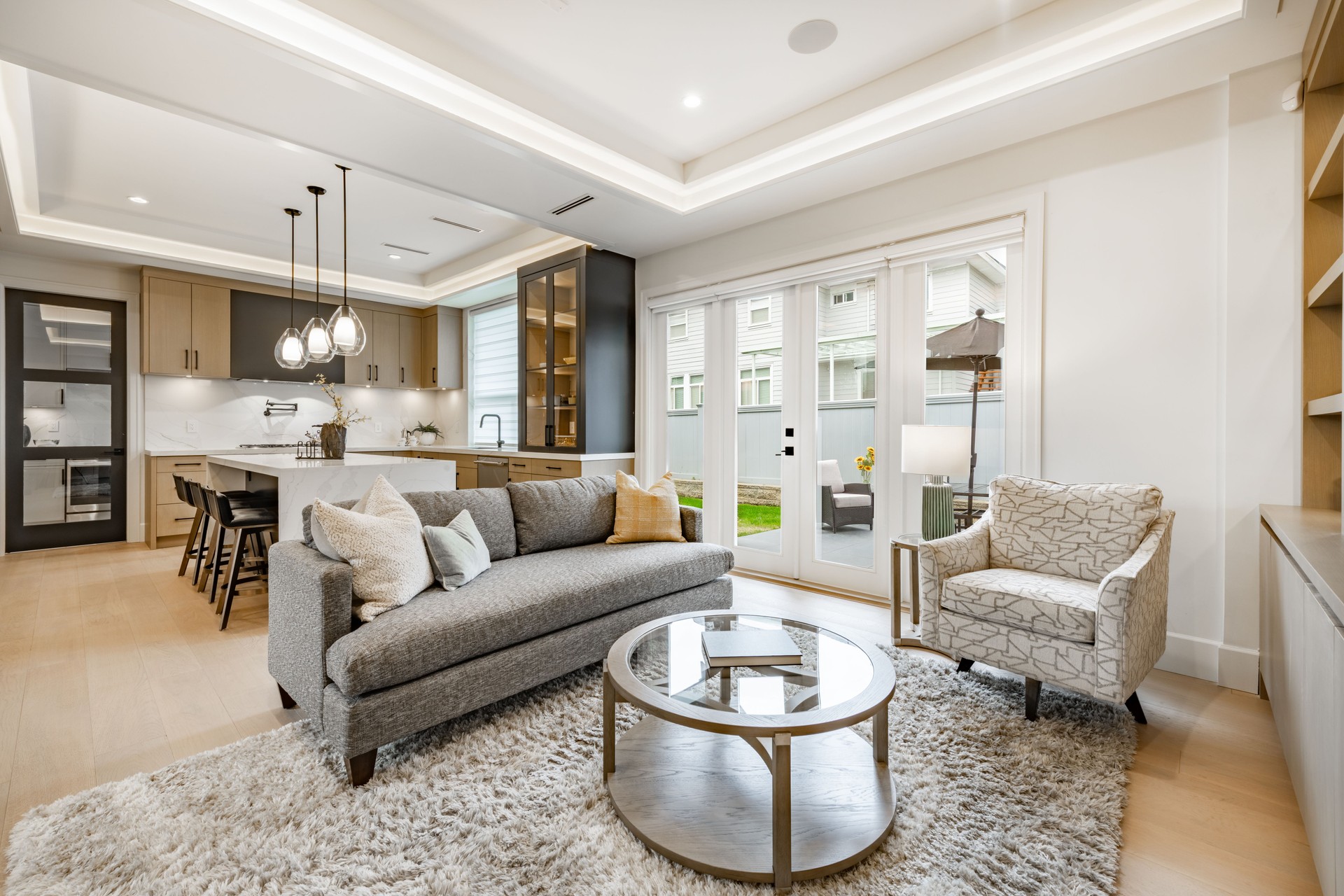New construction living room interior